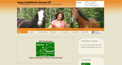Desktop Screenshot of equinerehabservices.com